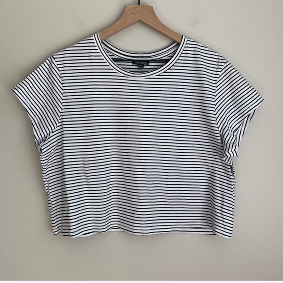 wild fable Tops - NWT Wild Fable Stripe Cropped Baby Tee